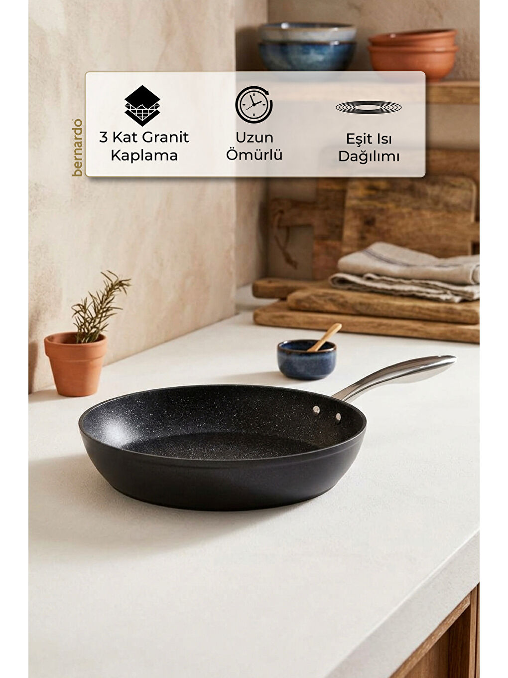 Chef Line Granit Tava Siyah 28cm-5