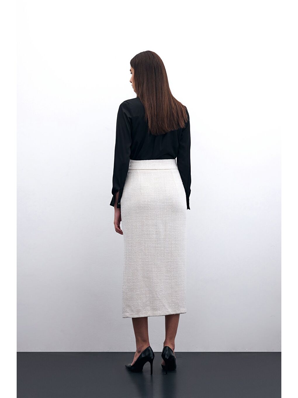 Bej Tüvit Kalem Etek - Taş-5