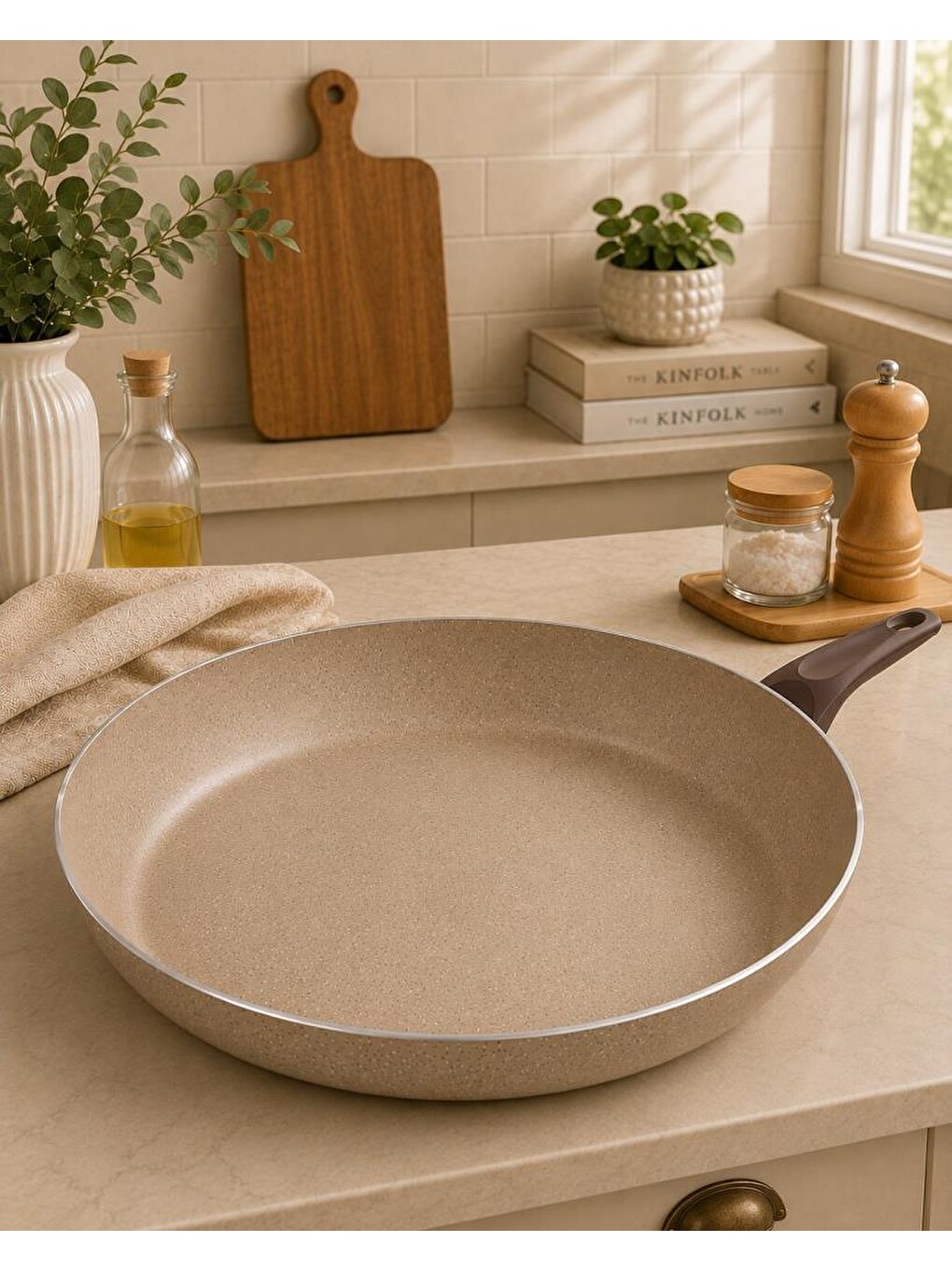 Bej Çetcook 32 Cm Ezme Tava