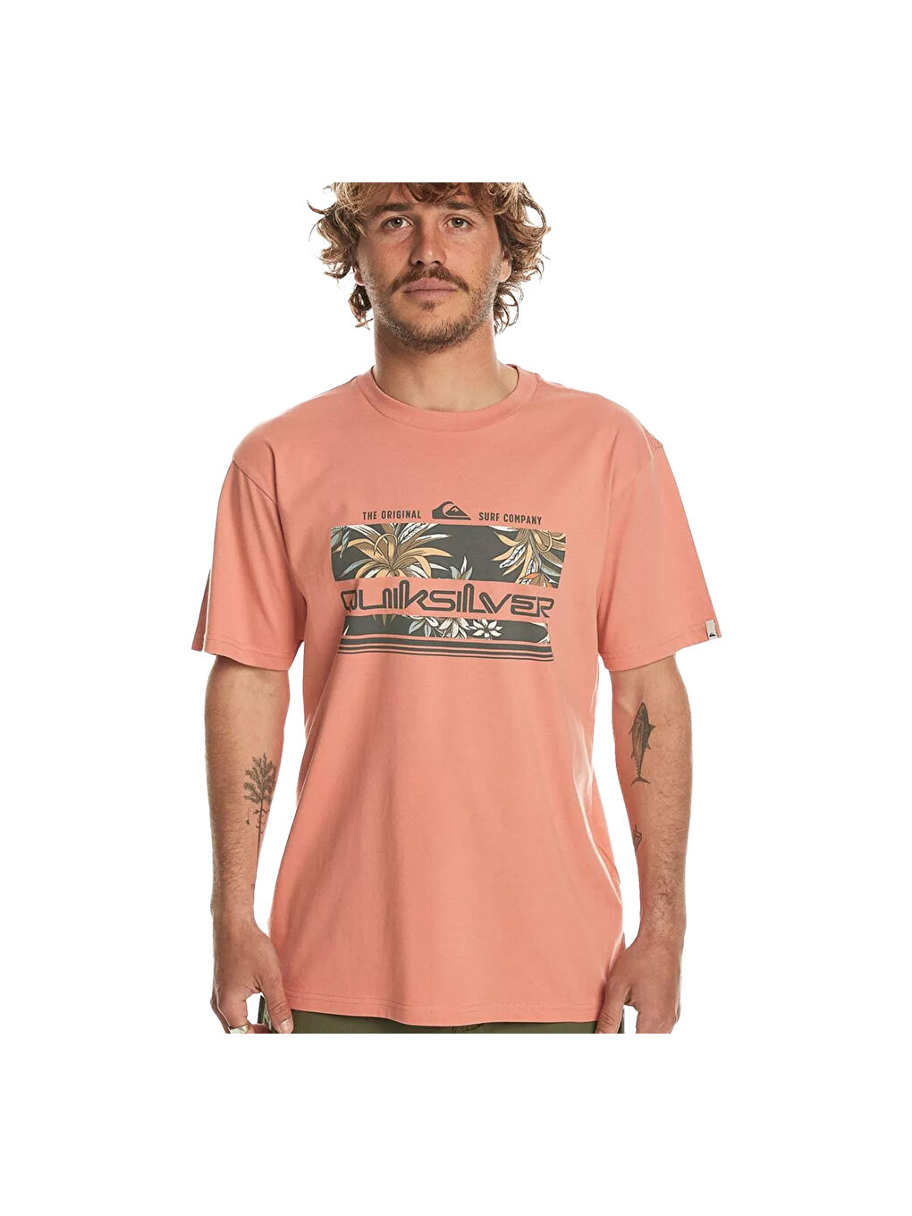 Kahverengi Tropical Rainbow Erkek Kırmızı Tişört-2