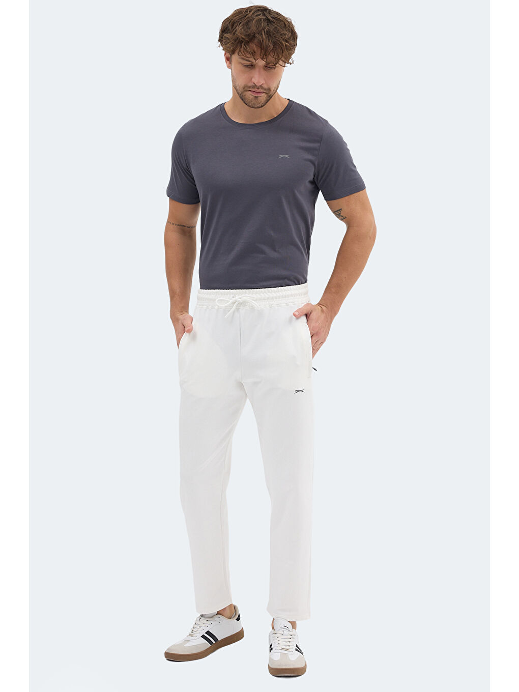 Ekru IMPRINT I Erkek Krem Eşofman Altı-6