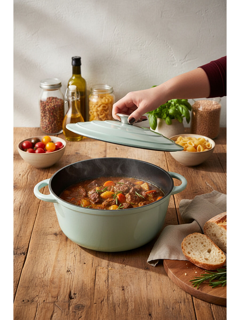 Intensa Döküm Tencere Yeşil 28cm-2