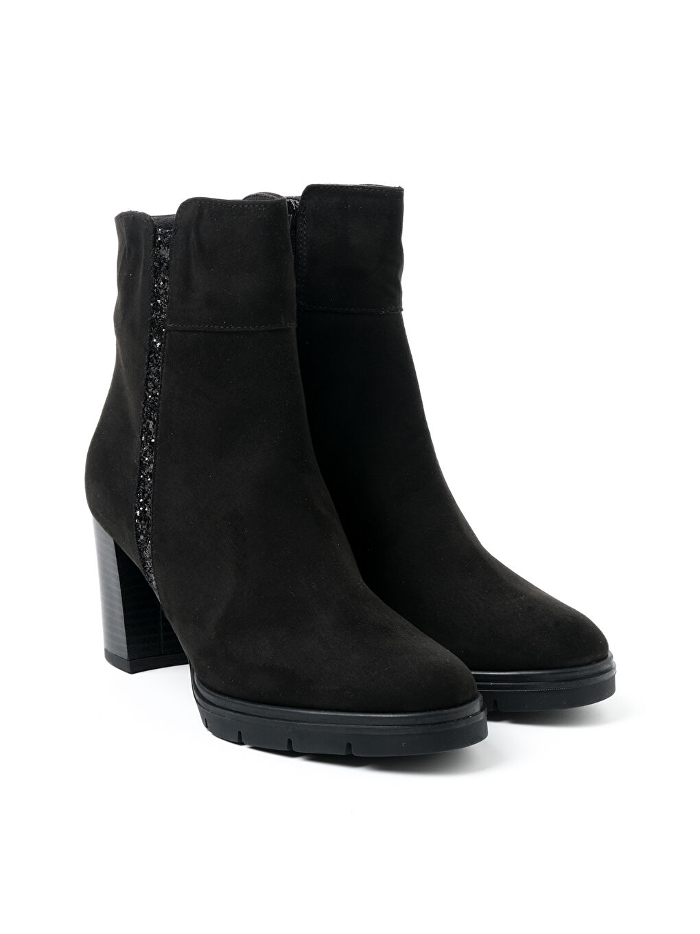 Siyah Kadın Bot 524778 Camoscio Nero-1