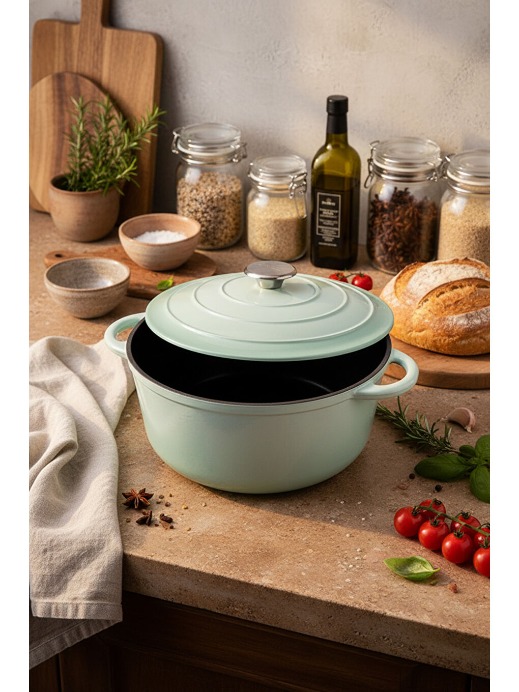 Intensa Döküm Tencere Yeşil 28cm-3