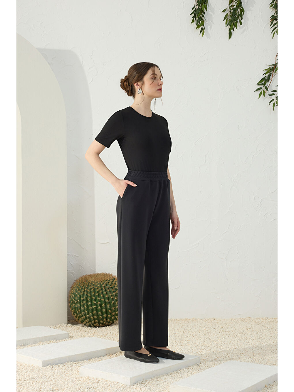 Siyah Modal Pantolon-4