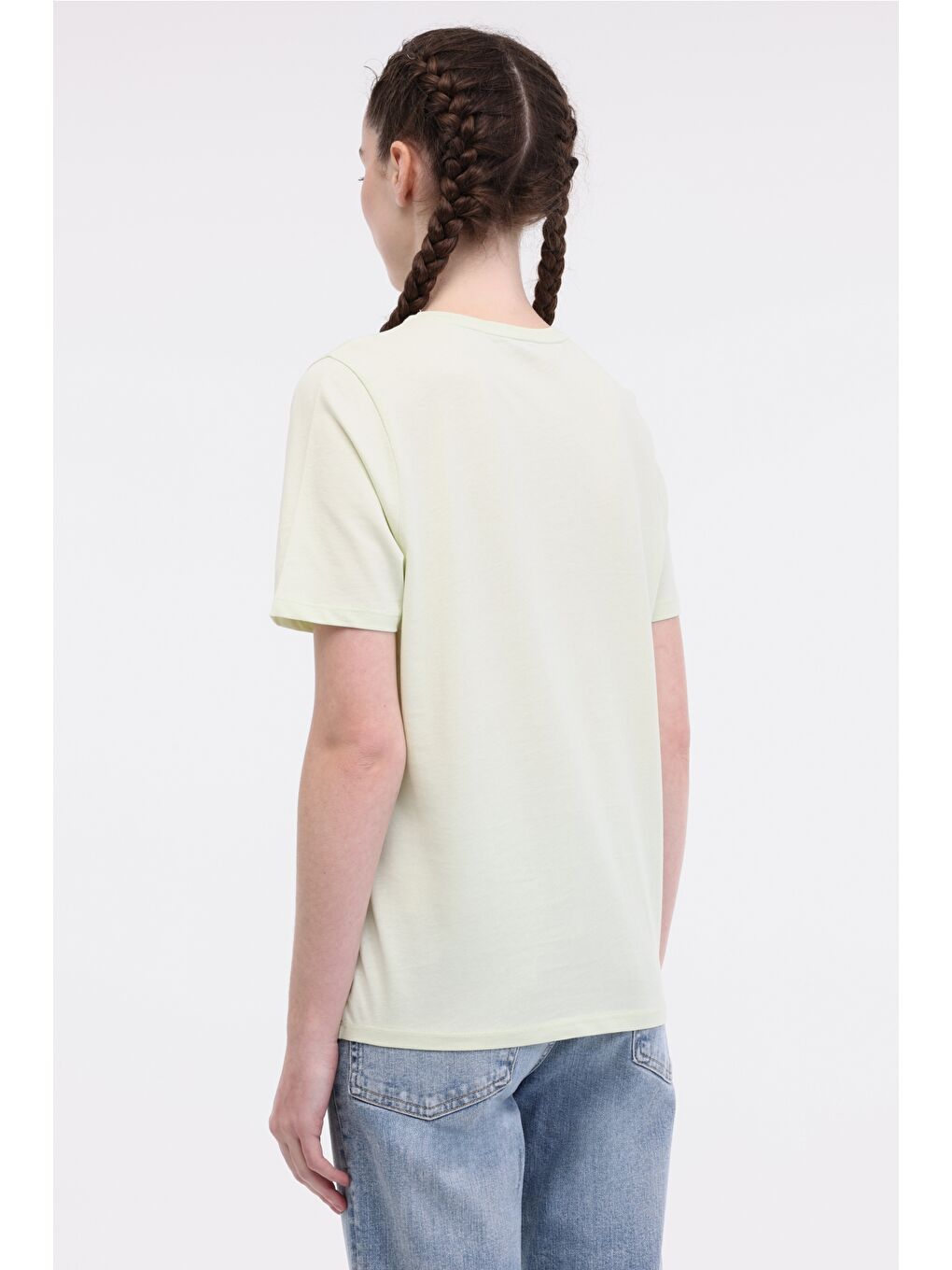 WL MARIANNE 11SSK113 5FX Sarı Kadın Kısa Kol T-Shirt-1