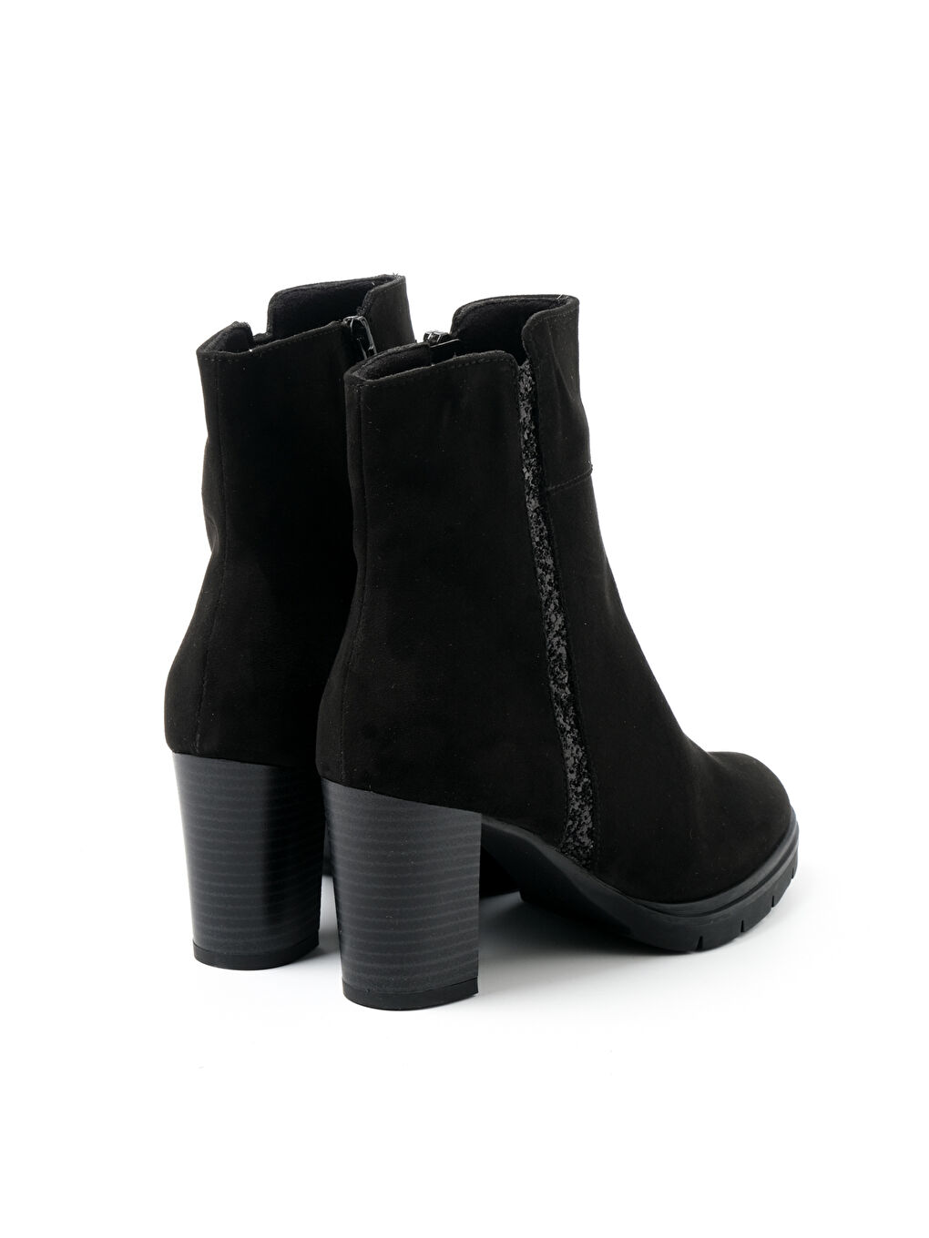 Siyah Kadın Bot 524778 Camoscio Nero-3