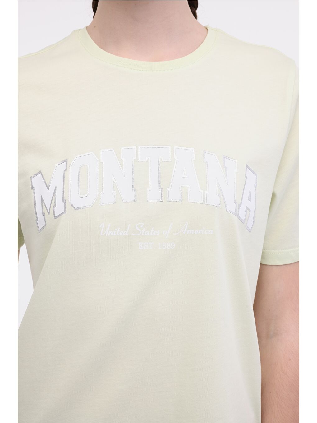 WL MARIANNE 11SSK113 5FX Sarı Kadın Kısa Kol T-Shirt-3