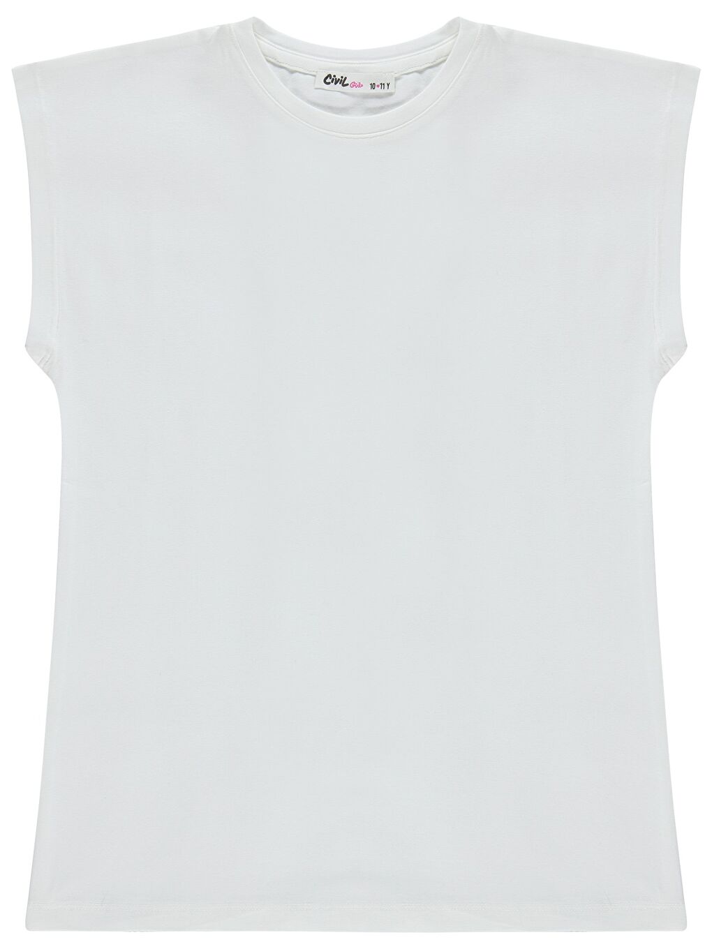 Girls Çizgili 10-13 Yaş Gömlek - Pembe-1