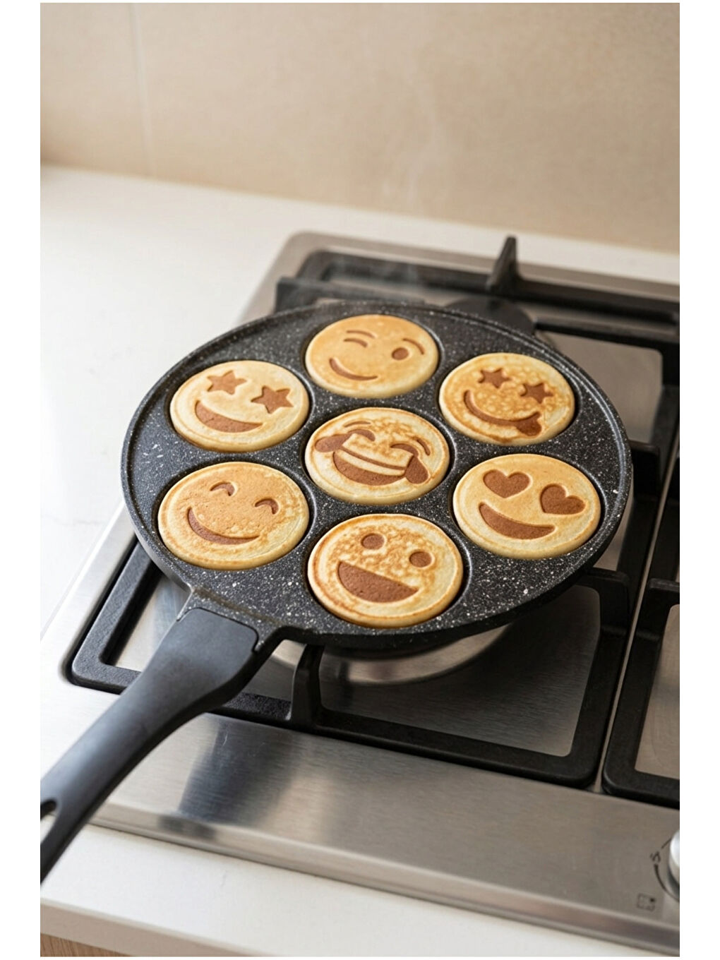 Siyah Puffy Pankek Tavası-1