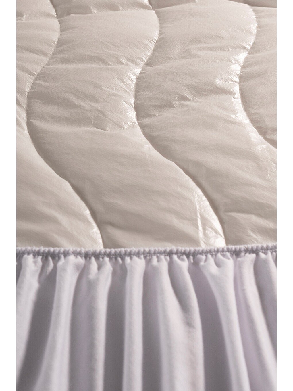 Gri Micra Aqua Fitted Etekli Sıvı Geçirmez Yatak Alezi 120x200 Cm-2