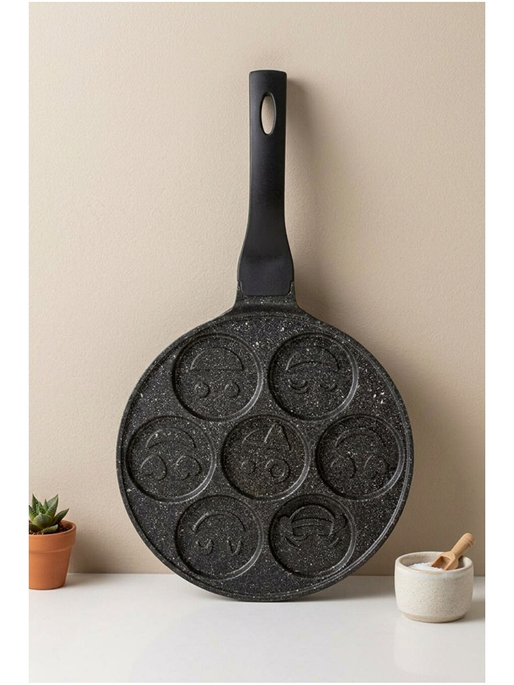 Siyah Puffy Pankek Tavası-4