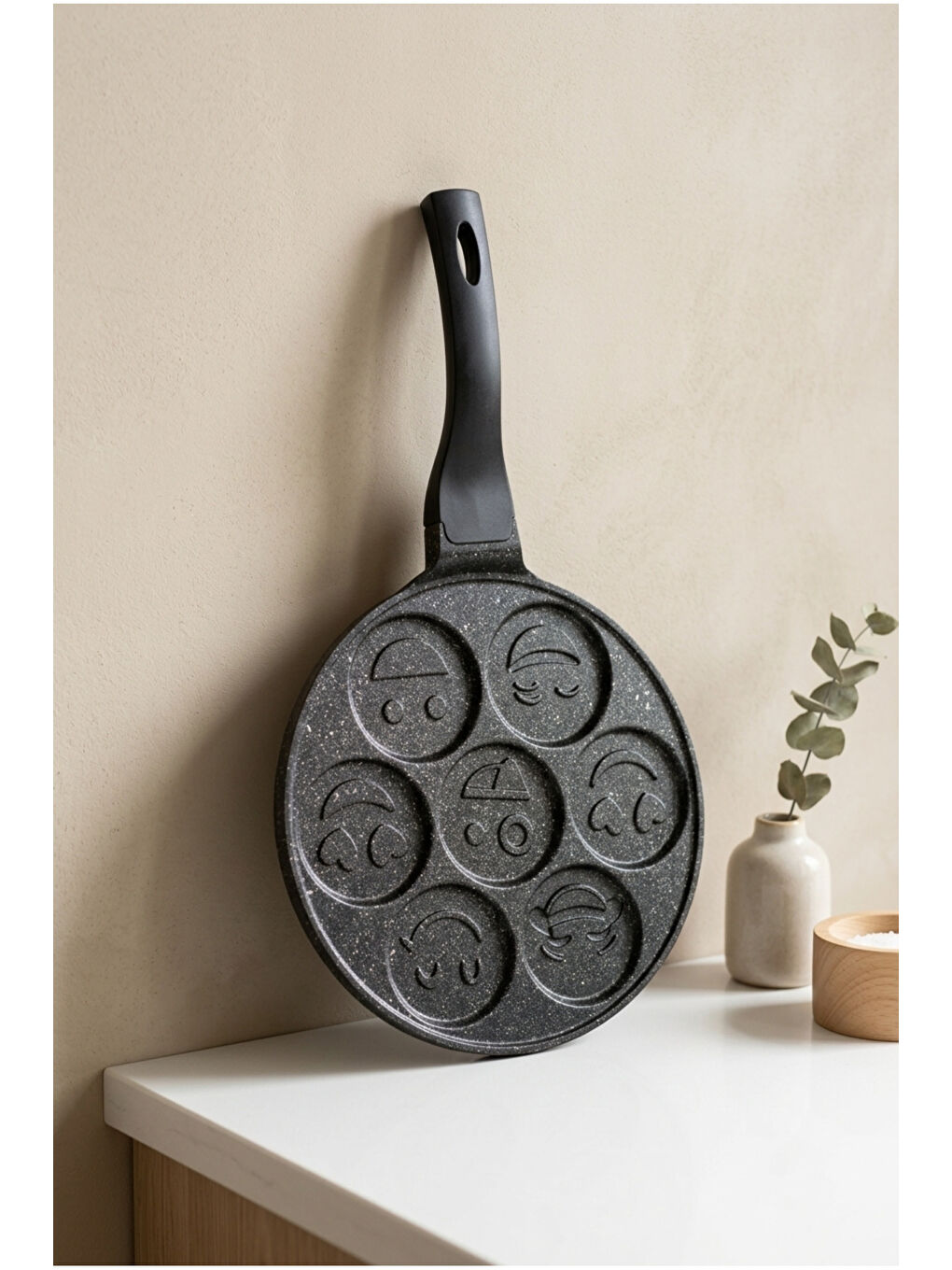 Siyah Puffy Pankek Tavası-5