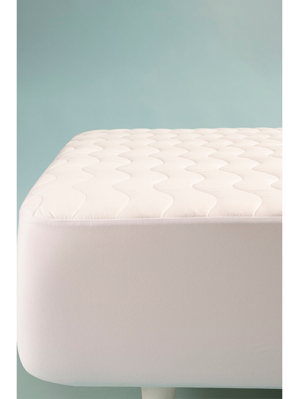Gri Micra Aqua Fitted Etekli Sıvı Geçirmez Yatak Alezi 120x200 Cm-4