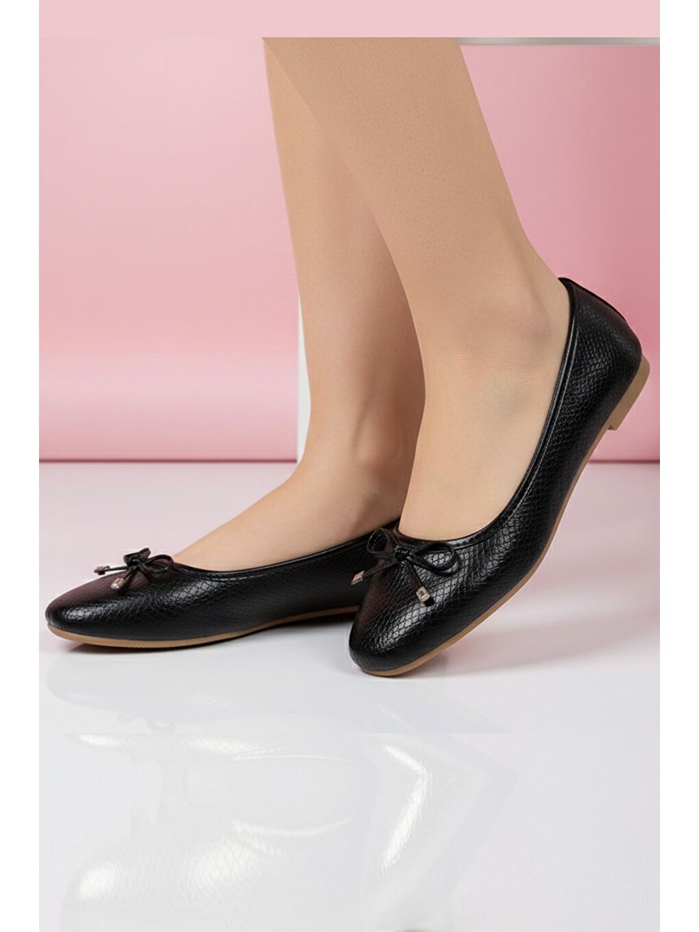 Siyah PARILTI Kadın Babet Günlük Yazlık Bayan Ayakkabı Ev Ayakkabısı