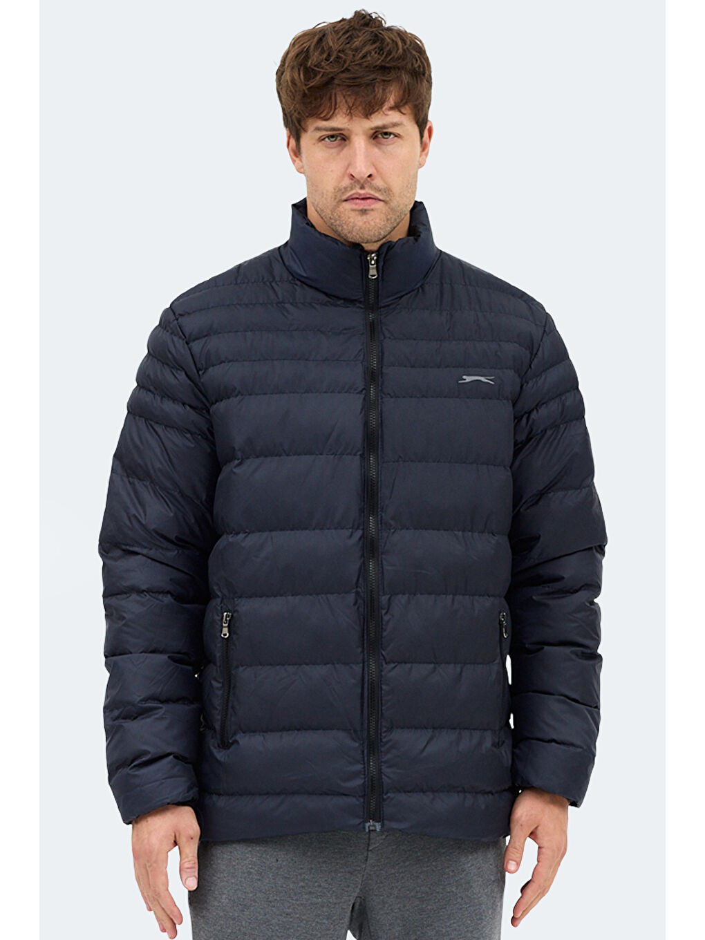 HORIZON I Erkek Dik Yaka Fermuarlı Lacivert Mont & Kaban