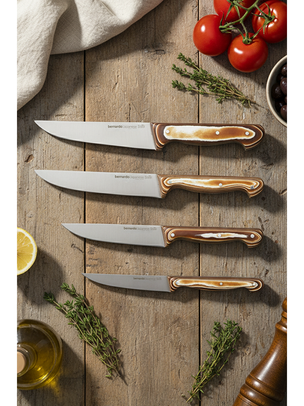 Kahverengi Arcos Takozlu Bıçak Seti-1