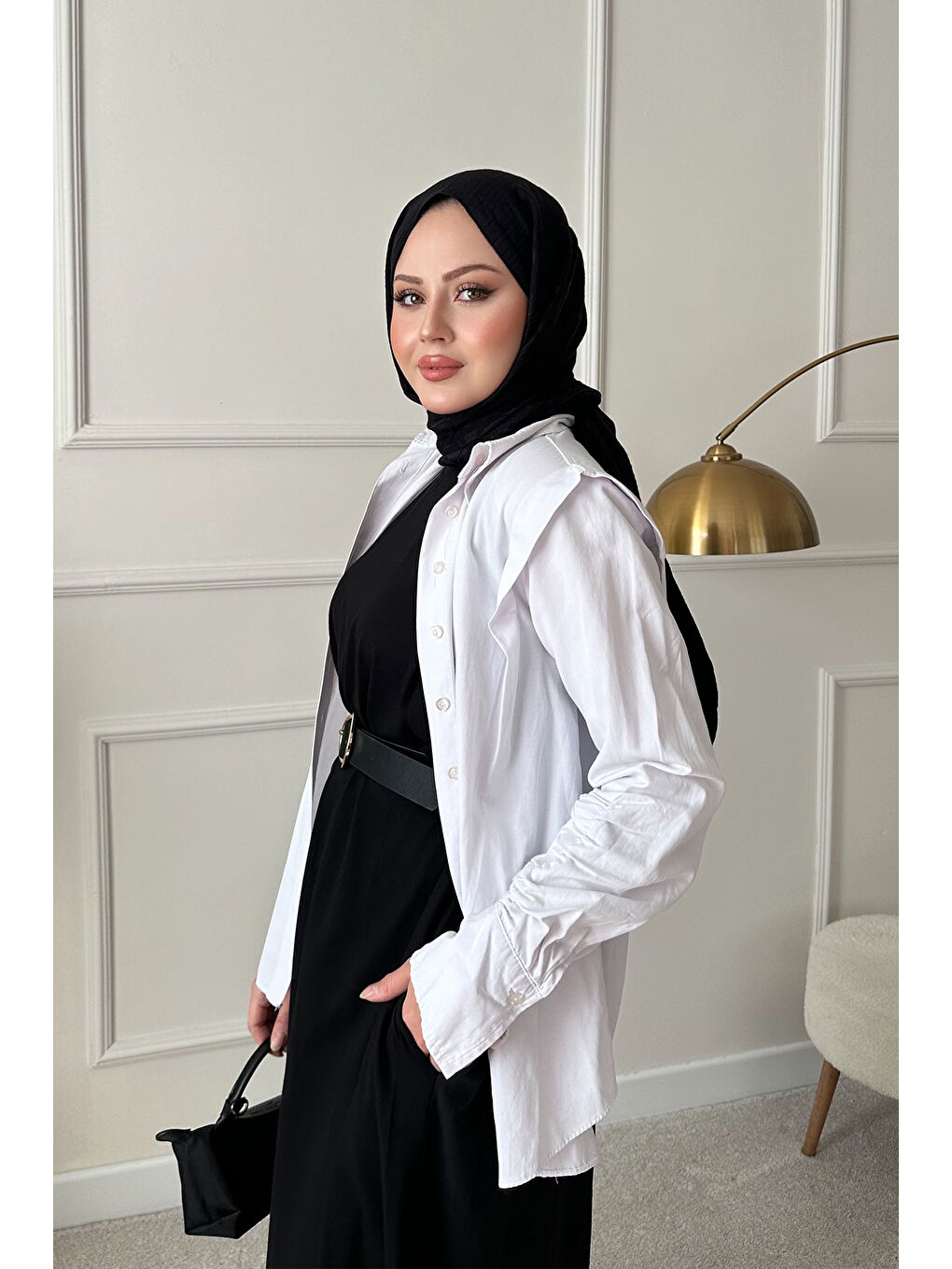 Kadın Sıfır Kol Elbise İçlik Siyah-3