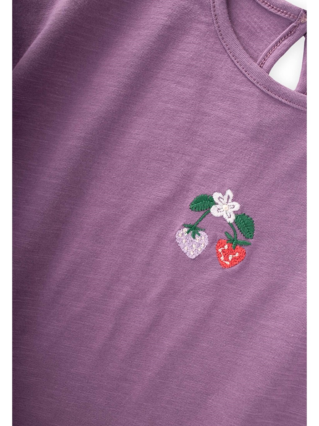 Diz Altı Taytlı T-Shirt Takım 1-7 Yaş Mor-2
