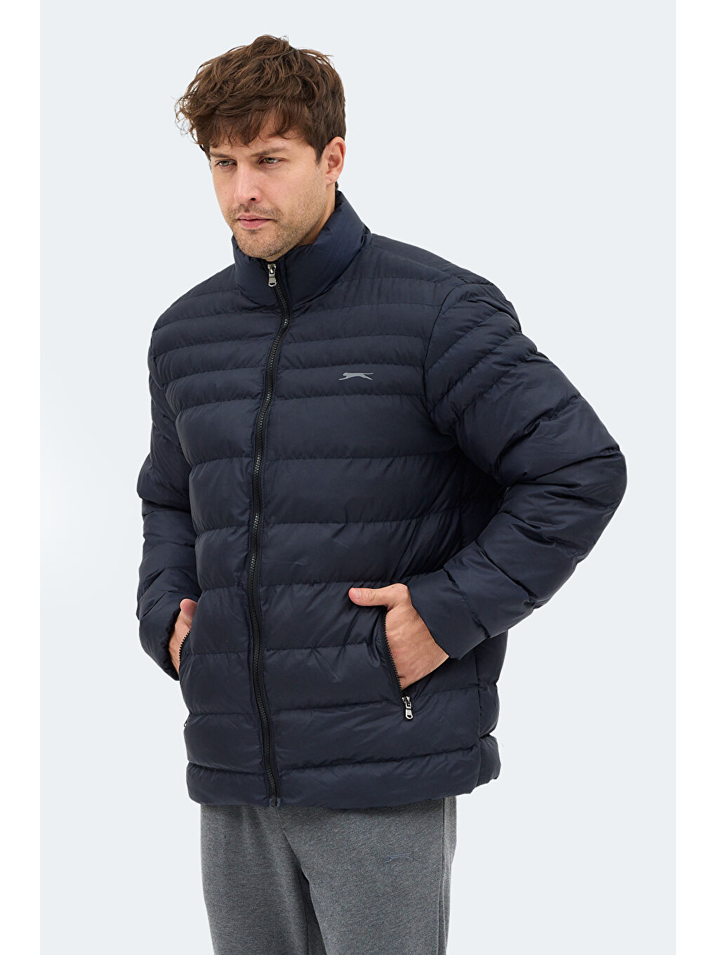 HORIZON I Erkek Dik Yaka Fermuarlı Lacivert Mont & Kaban-2