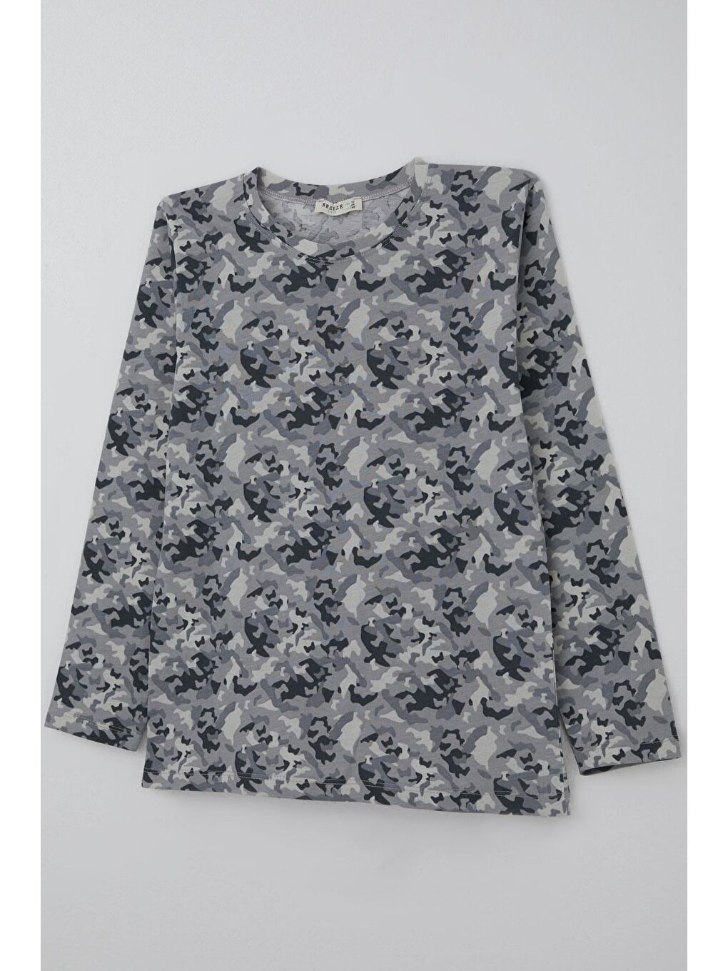 Erkek Çocuk Pijama Takımı Kamuflaj Desenli Gri (9-12 Yaş)-5