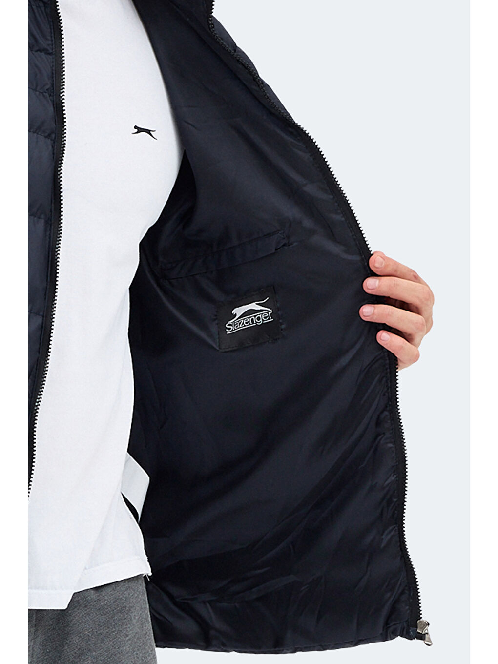 HORIZON I Erkek Dik Yaka Fermuarlı Lacivert Mont & Kaban-5