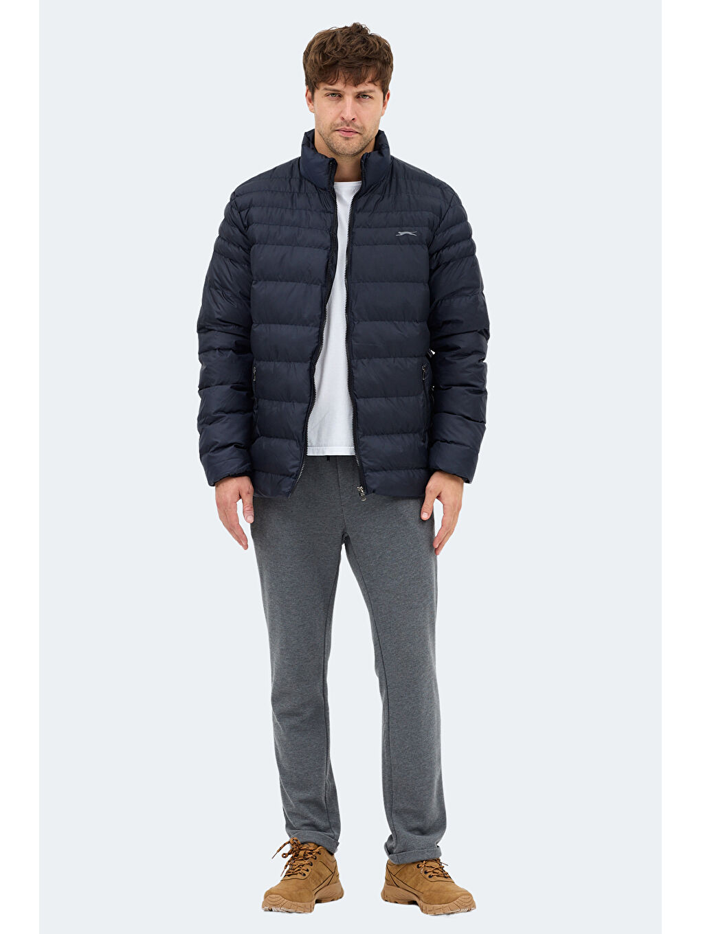 HORIZON I Erkek Dik Yaka Fermuarlı Lacivert Mont & Kaban-6