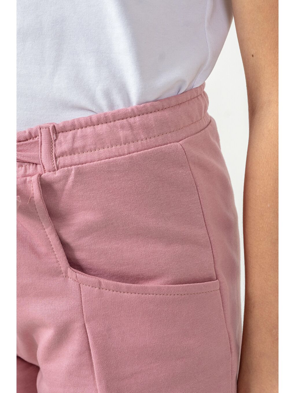 Pembe Kemer Fiyonk Kurdeleli Dreams Nakışlı Kız Çocuk Şort-5