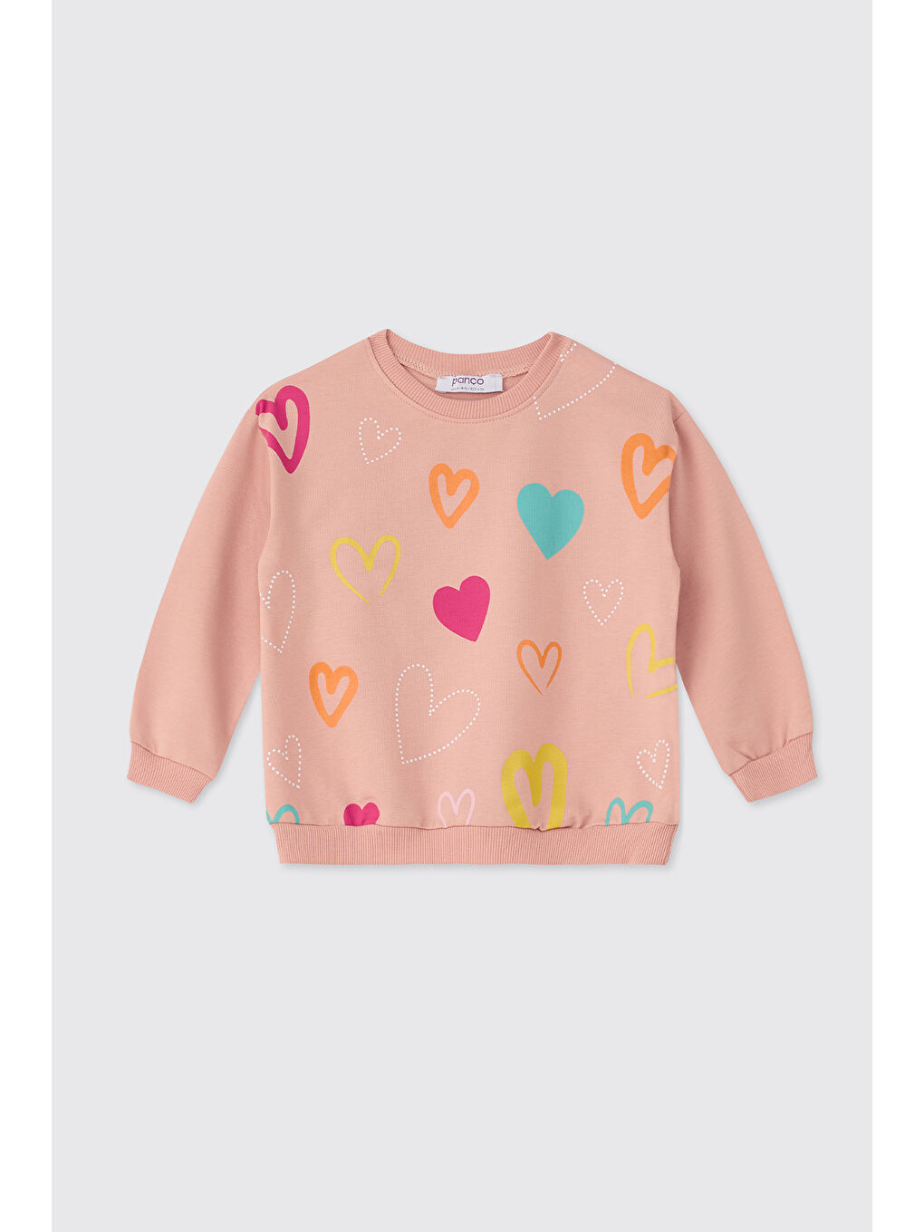 Pembe Kız Bebek Coral Sweatshirt