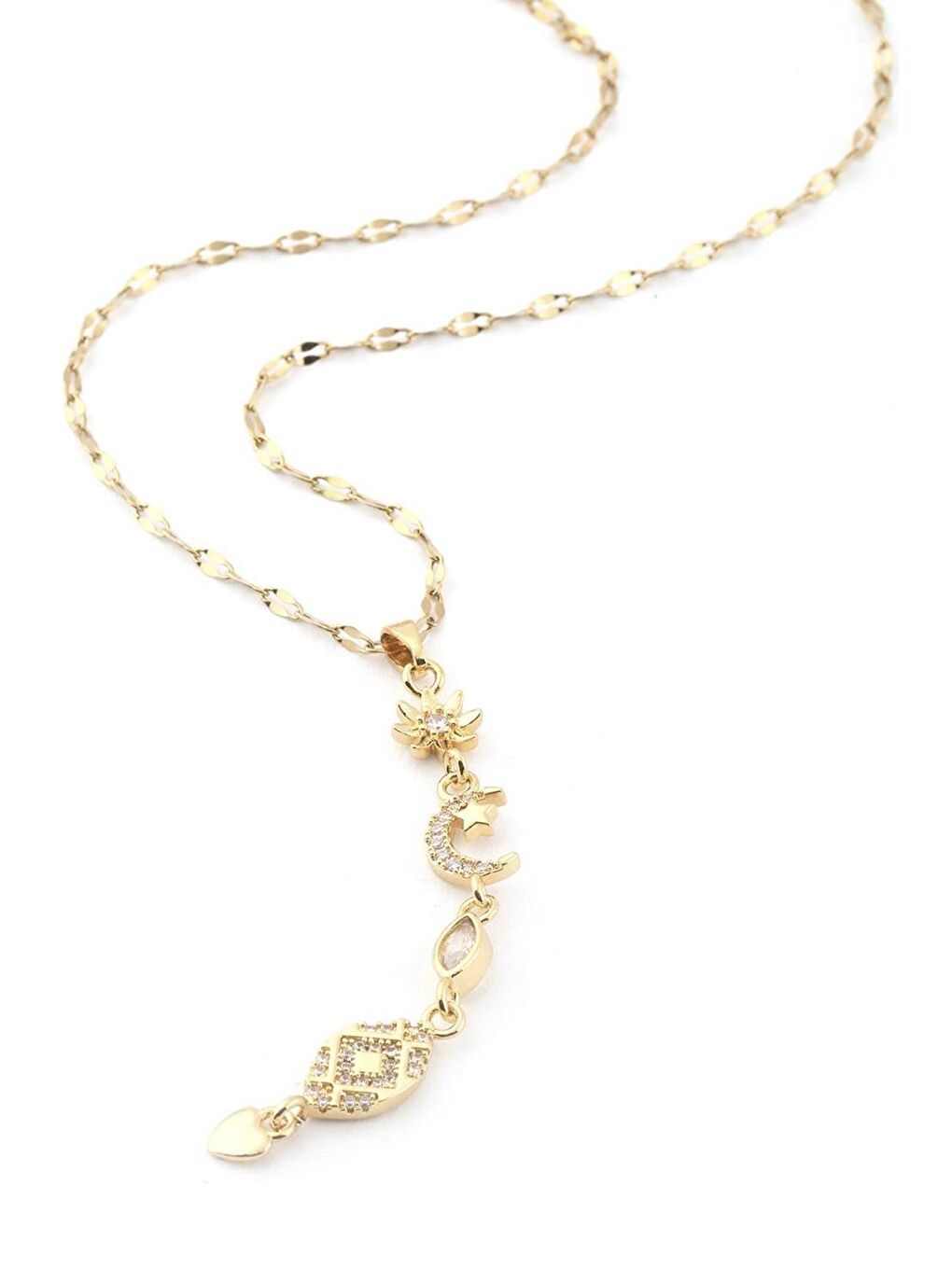 Sarı Luminary Şans Kadın Kolye-3