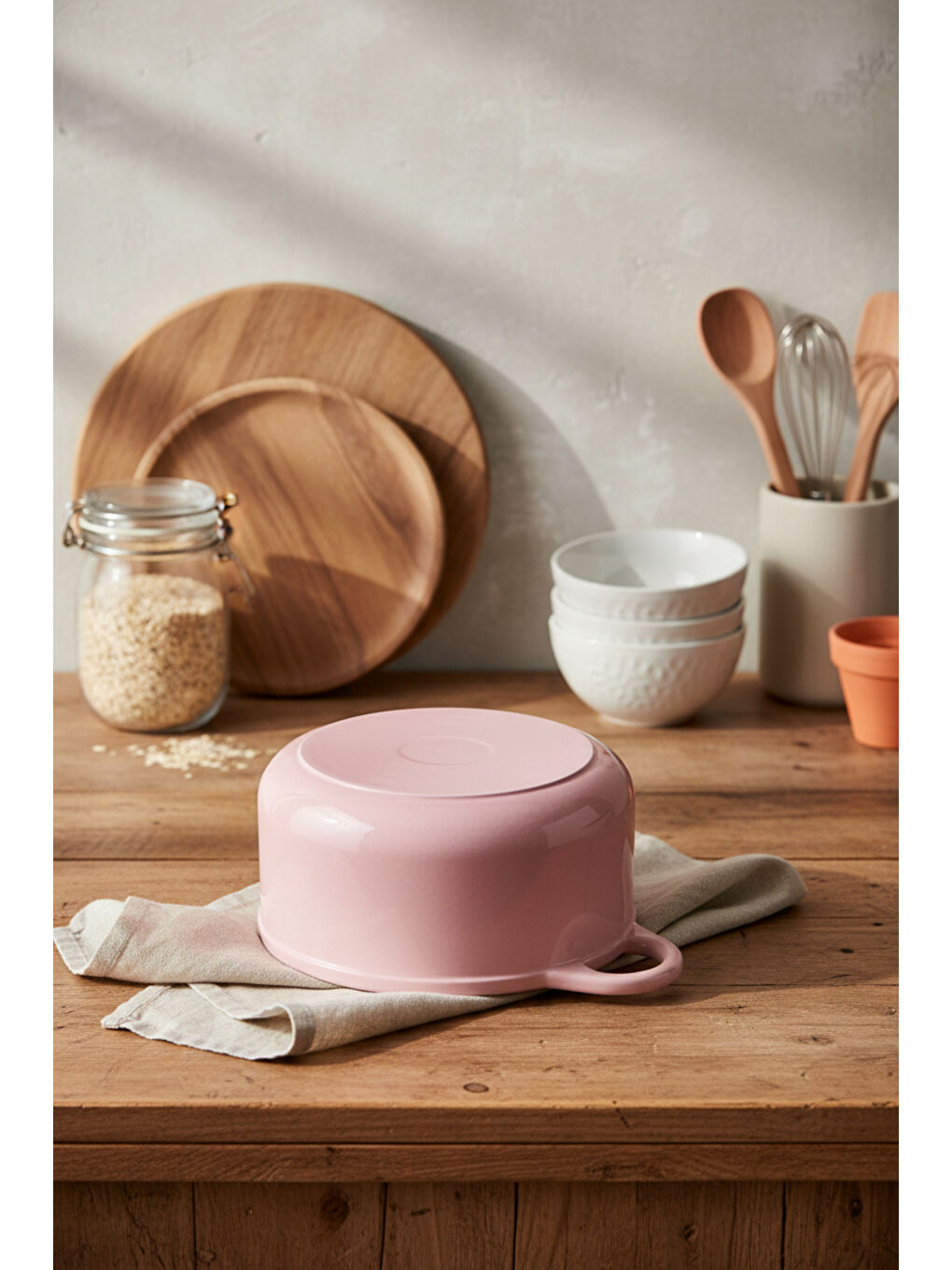 Intensa Döküm Tencere Pembe 24cm-6