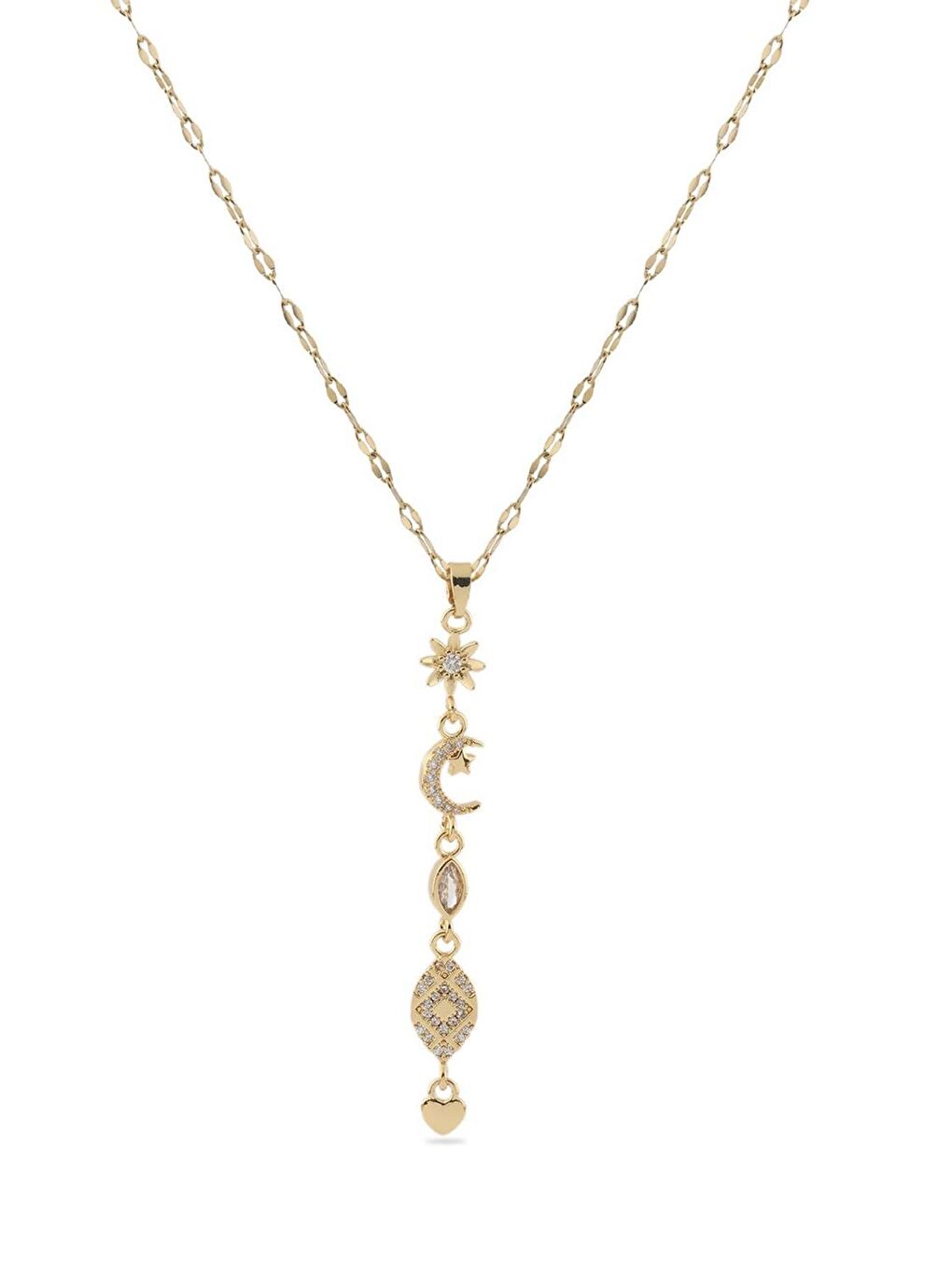 Sarı Luminary Şans Kadın Kolye-4