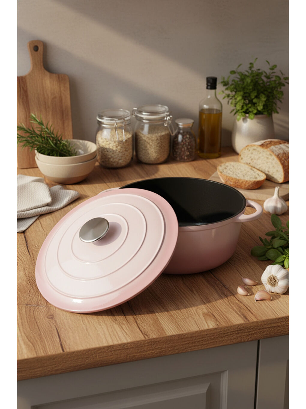 Intensa Döküm Tencere Pembe 28cm-2