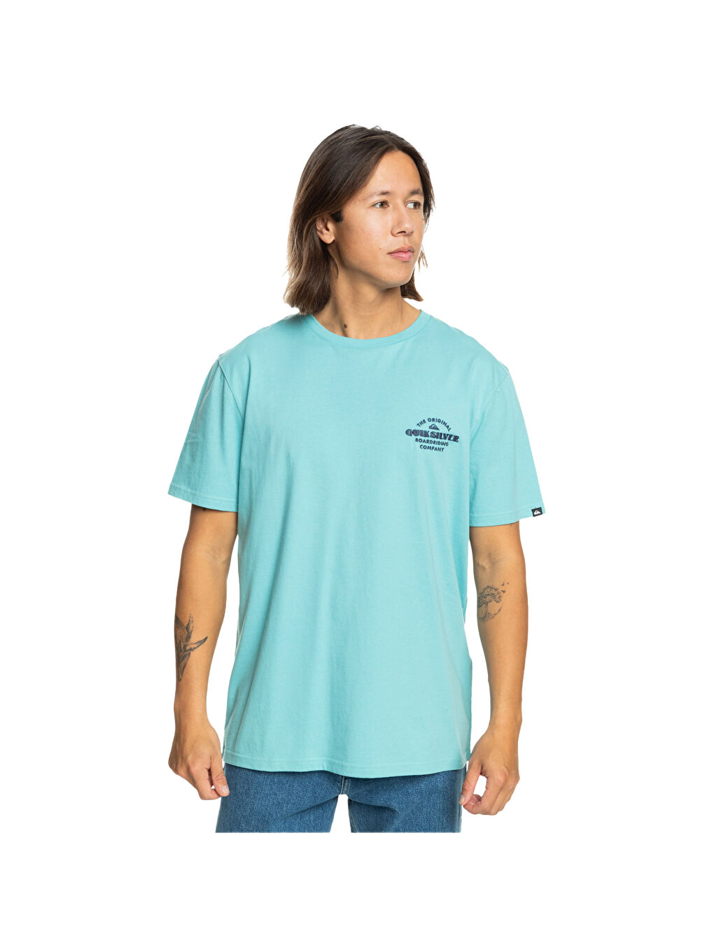 Turkuaz Tradesmith Erkek Mavi Tişört-1