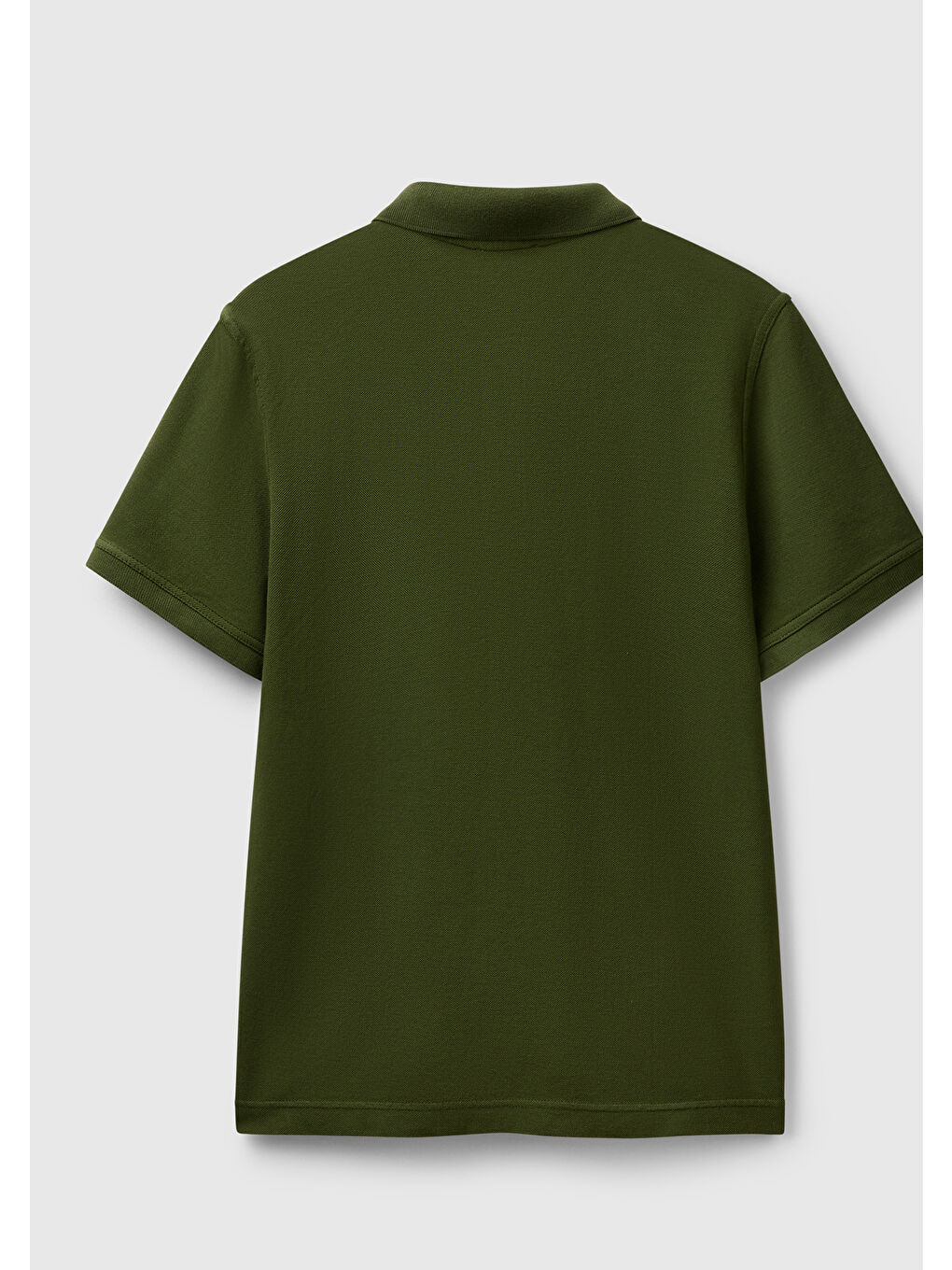 Erkek Koyu Yeşil Regular Fit Kısa Kollu Polo T-Shirt-1