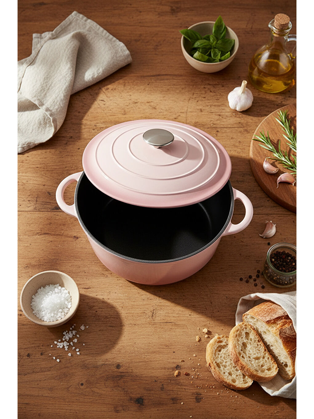 Intensa Döküm Tencere Pembe 28cm-3