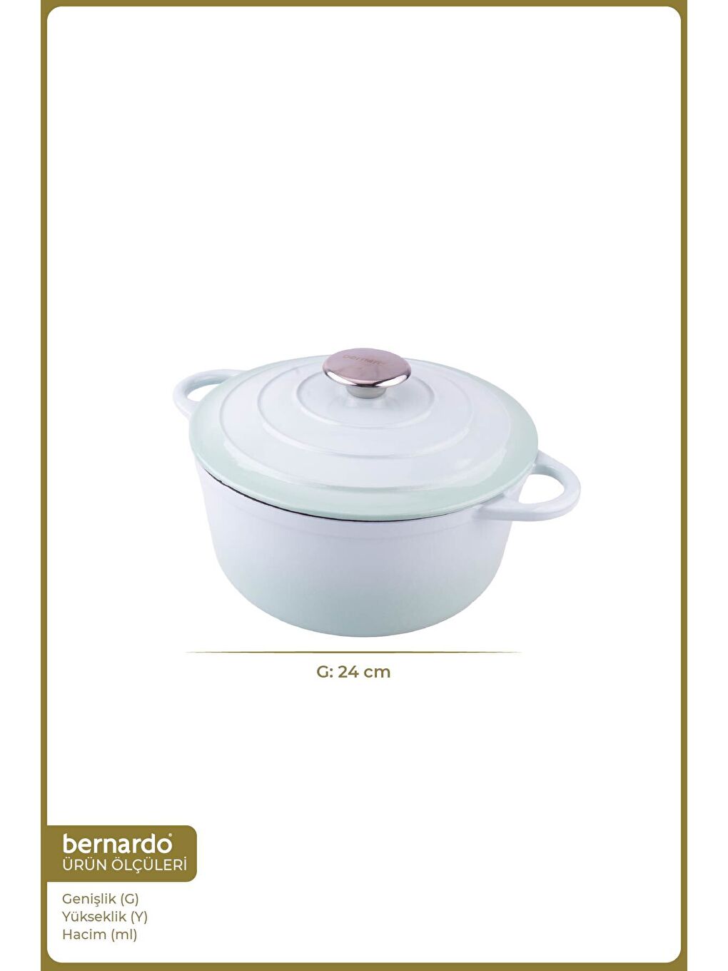 Intensa Döküm Tencere Yeşil 24cm-1