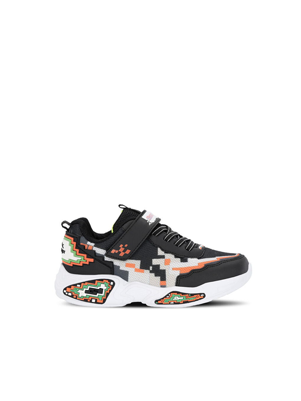 NINJA Erkek Çocuk Siyah / Turuncu Günlük Spor Ayakkabısı