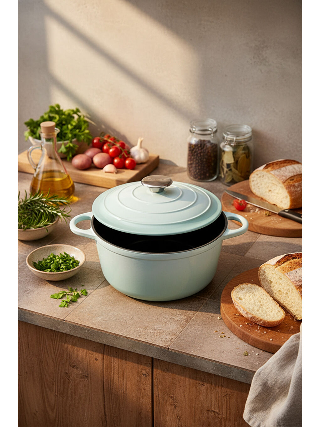 Intensa Döküm Tencere Yeşil 24cm-3