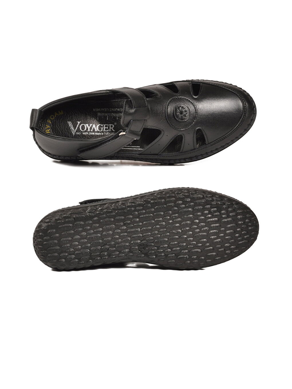 Siyah Hakiki Deri Anatomik Kadın Casual Ayakkabı Z520 Z-4