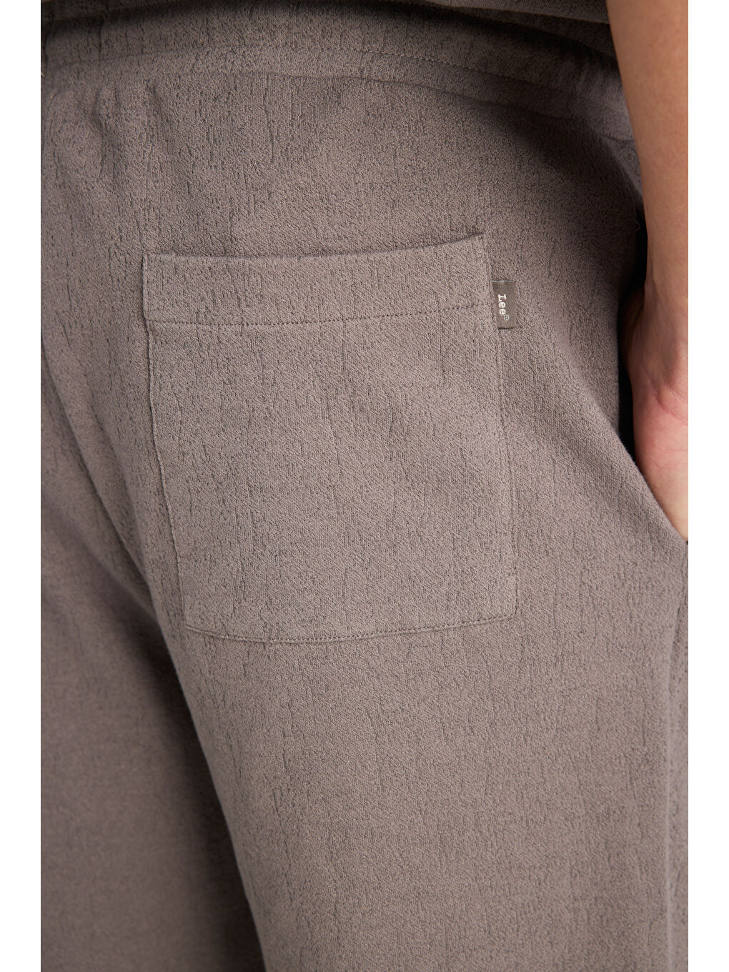 Relaxed Fit Geniş Kesim Normal Bel Pamuklu Gri Sweatşort-5