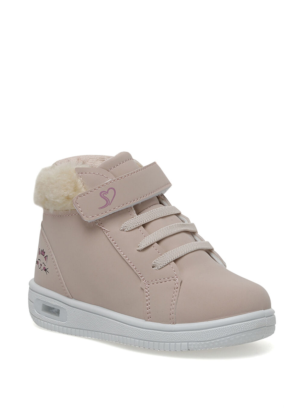 Seventeen Pembe GAREN.P1 2PR Pudra Kız Çocuk High Sneaker - 1