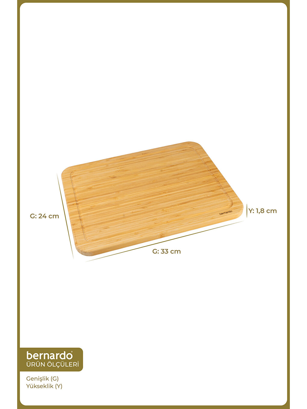 Kahverengi Bamilo Kesme Tahtası Küçük-1