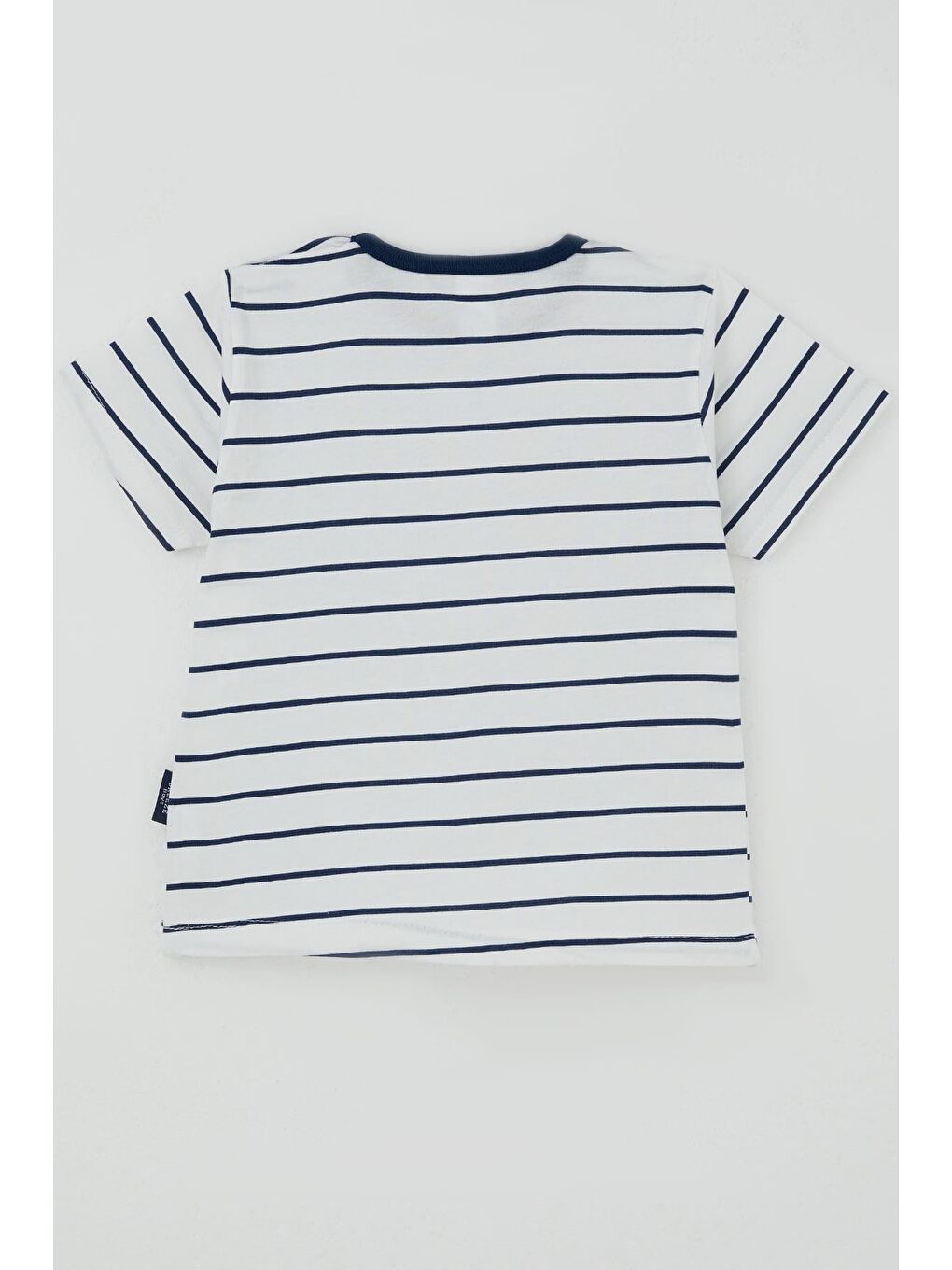 Erkek Çocuk Tişört Patlı Çizgili Beyaz (1-3 Yaş)-1
