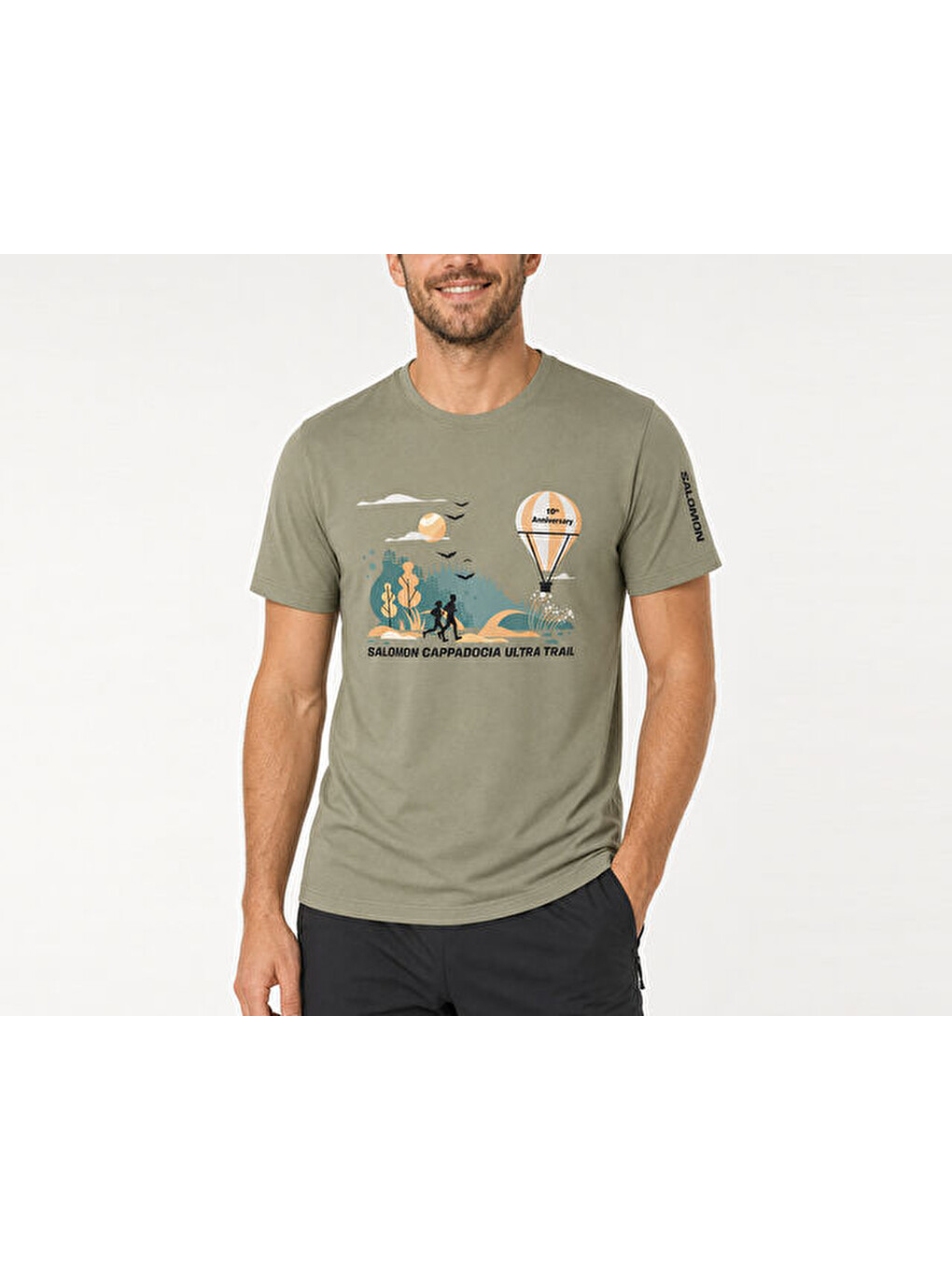 S Cut Anv Men Tee Erkek Günlük Tişört Slm25002-hakı Haki-1
