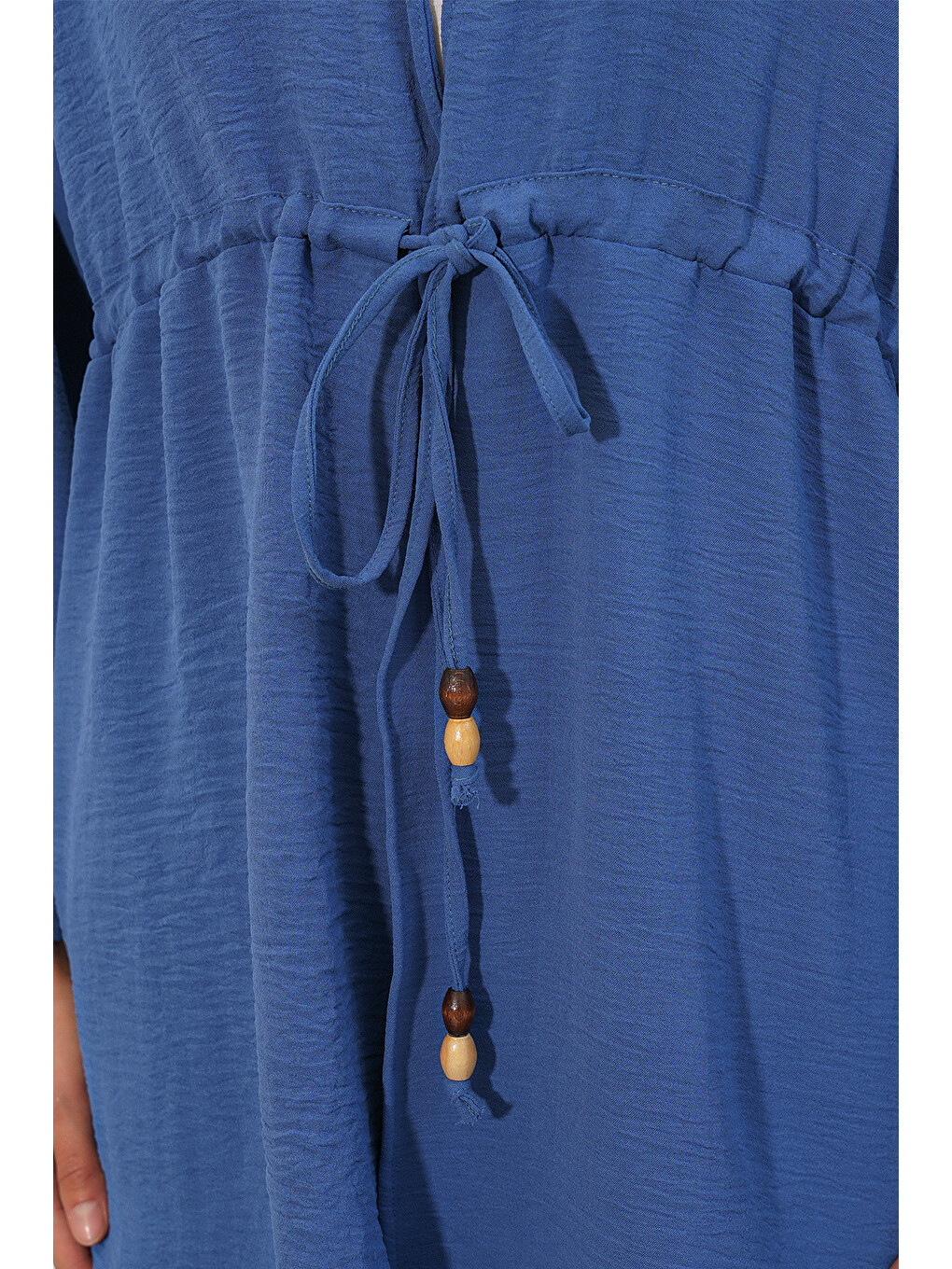 Kadın Ayrobin Kimono Pantolon İkili Takım 30101 - İndigo-3