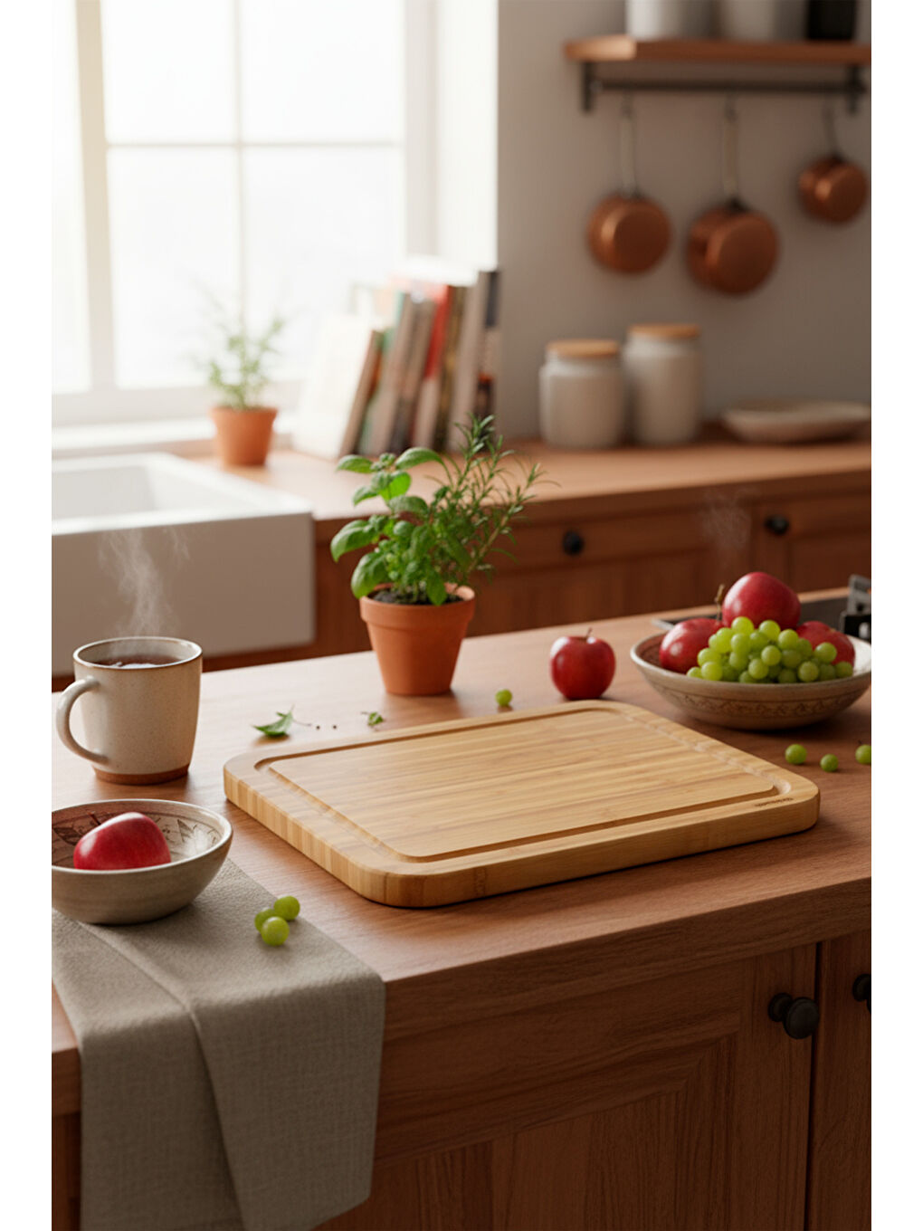 Kahverengi Bamilo Kesme Tahtası Orta-2