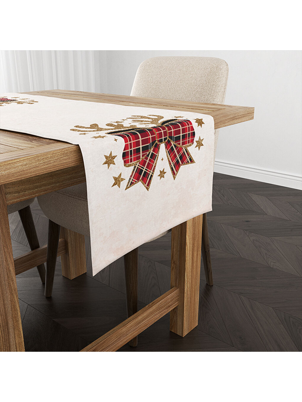 Karışık Yılbaşı Desenli Runner Modeli