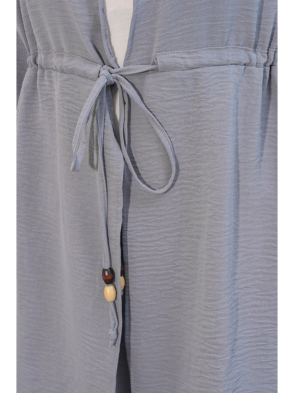Kadın Ayrobin Kimono Pantolon İkili Takım 30101 - Gri-3
