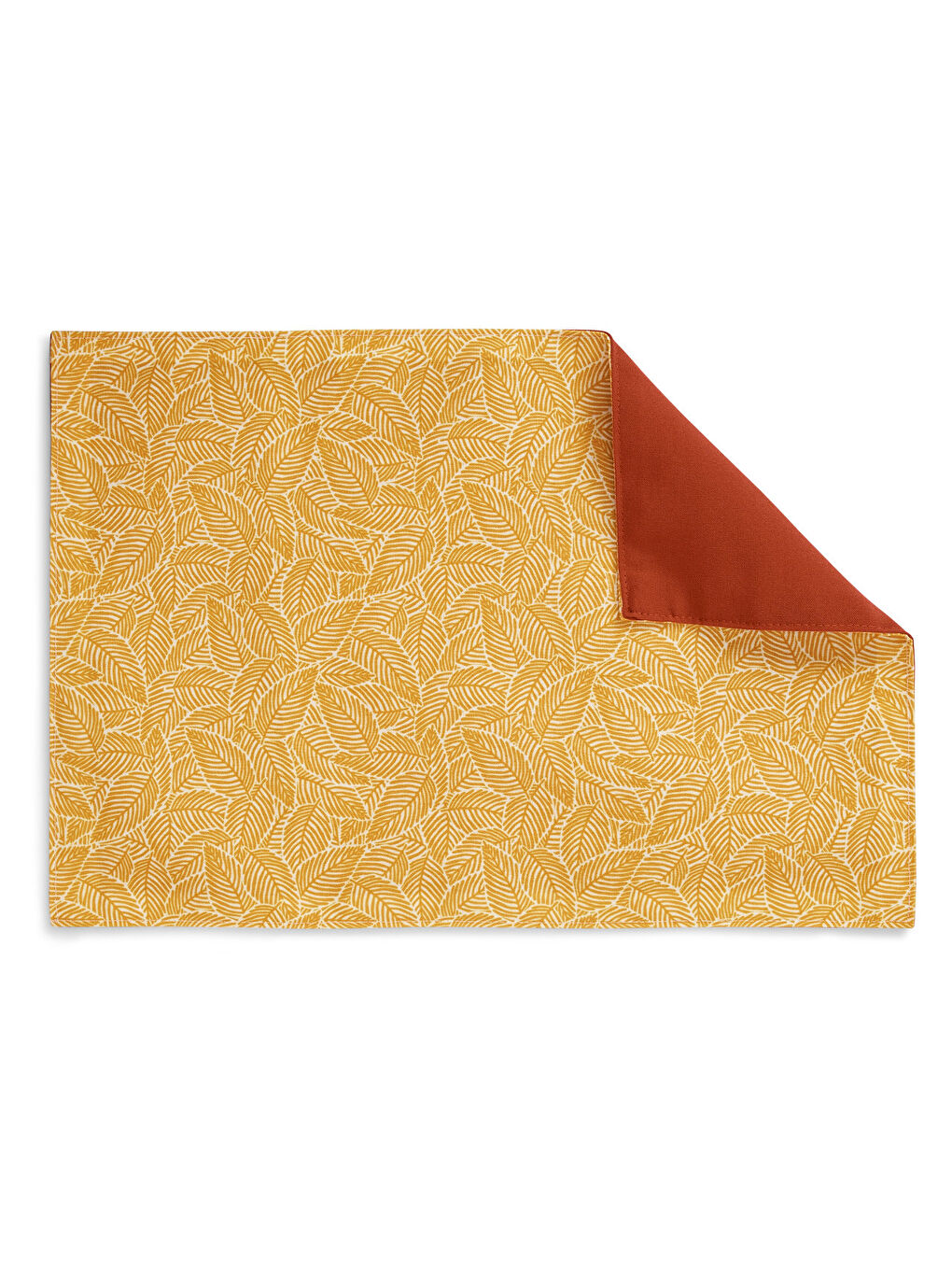 Sarı Servis Altlığı, 4 Adet, Çift Taraflı-2